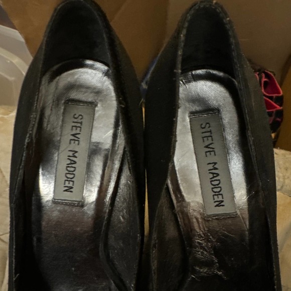 Steve Madden Black high Heels size 7 - Picture 2 of 5